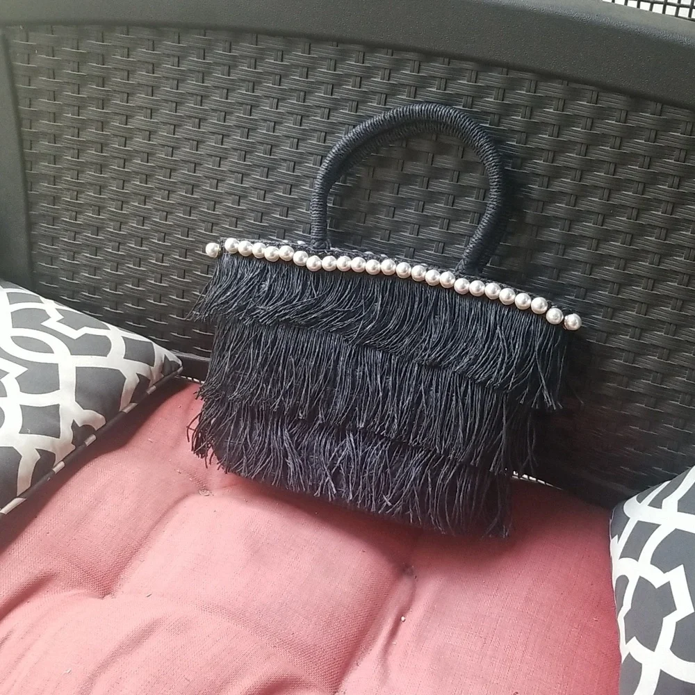 BTB  Mellie Pearly Fringe Bag - Picture 6 of 10